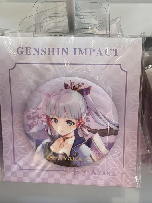 genshin impact inazuma character series badge— kamisato ayaka