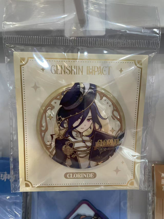 genshin impact through the hunting shadows series badge—clorinde