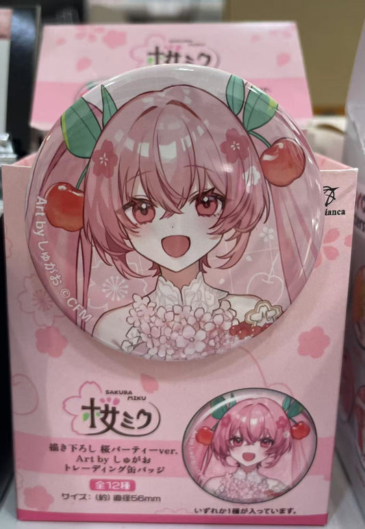 Hatsune miku badge—sakura party ver.